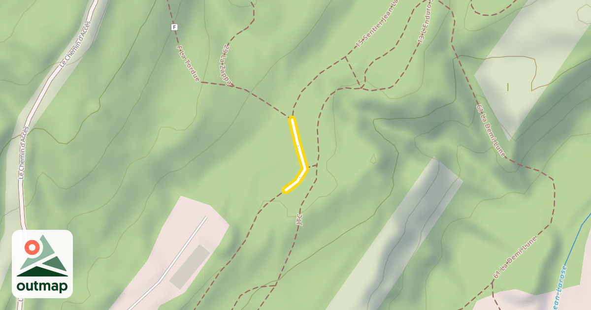 Map of 15 Sentier Jean Larose