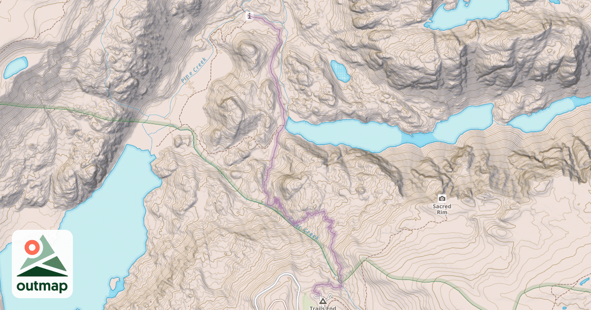 Map of Long Lake Trail