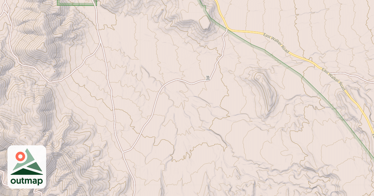 Map of MINE SHAFT SPUR ROAD