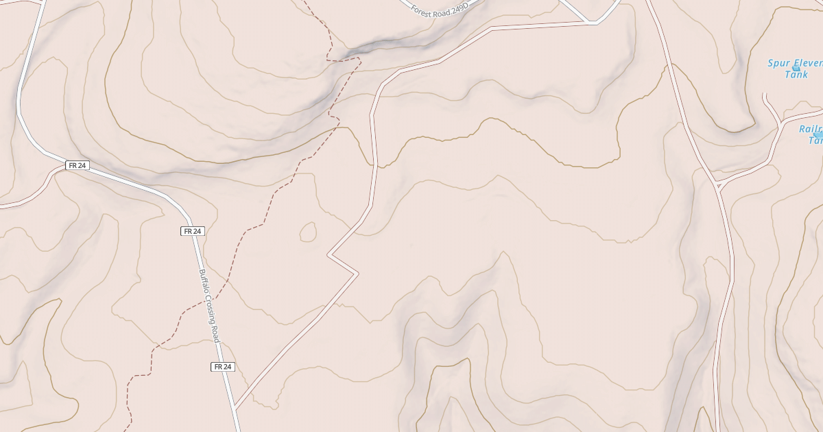 Map preview of USFS National Forest System Roads {78001474-DF62-4502-8140-FFD4D160F658}