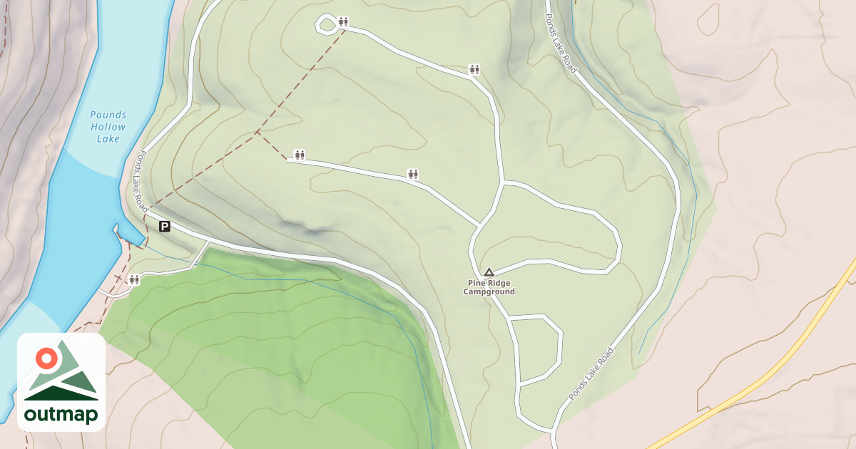 Map of PINE RIDGE CAMP