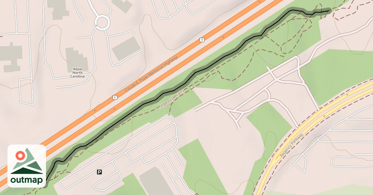 Map of Regency Trails