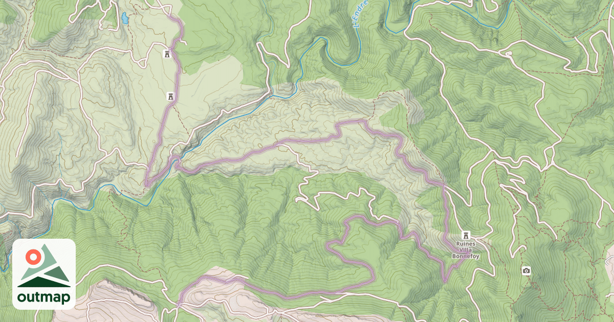 Map of Piste de Colle Rousse - G522