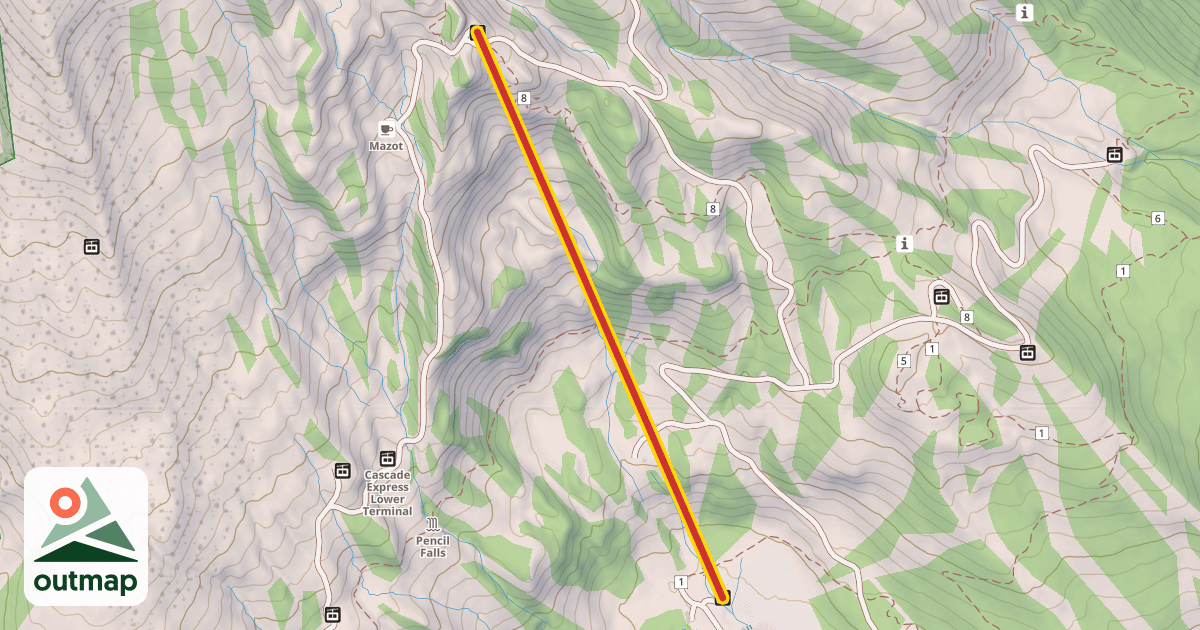 Map of Mount Hood Express