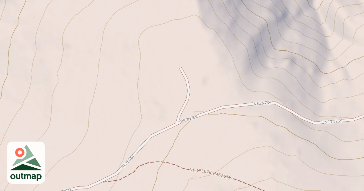 Map of USFS Motor Vehicle Use Map Trails 322376010602