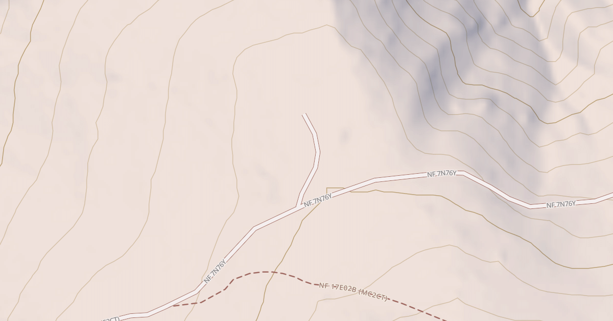 Map preview of USFS Motor Vehicle Use Map Trails 322376010602
