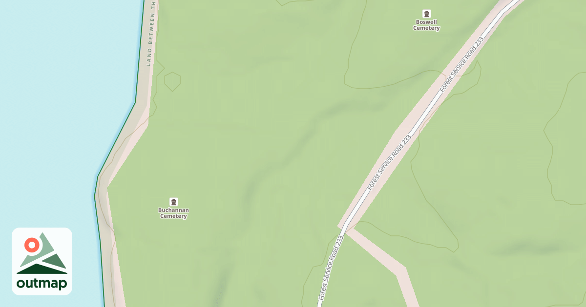 Map of B.L. CAMPSITE 9-23  ACCESS