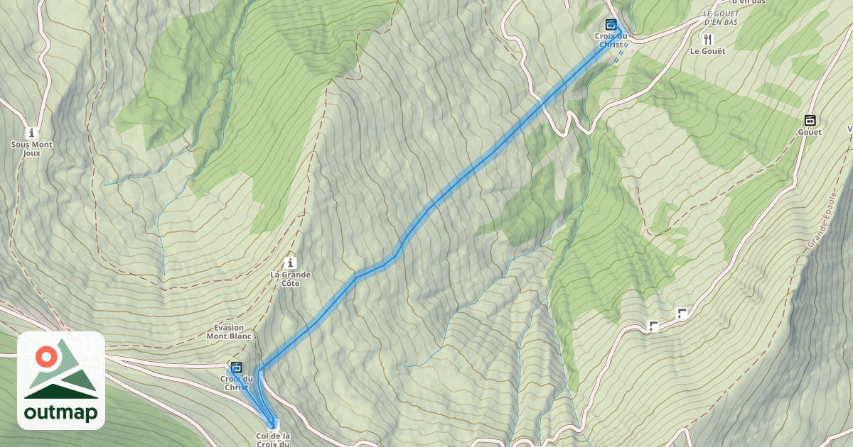 Map of Coq de bruyère