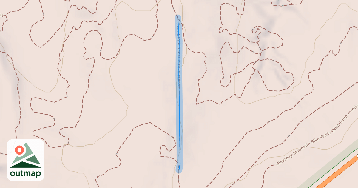 Map of Clear Bay Mountain Bike Trails