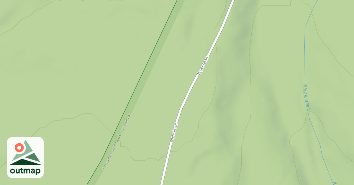 Map of Whiskey Springs Trails