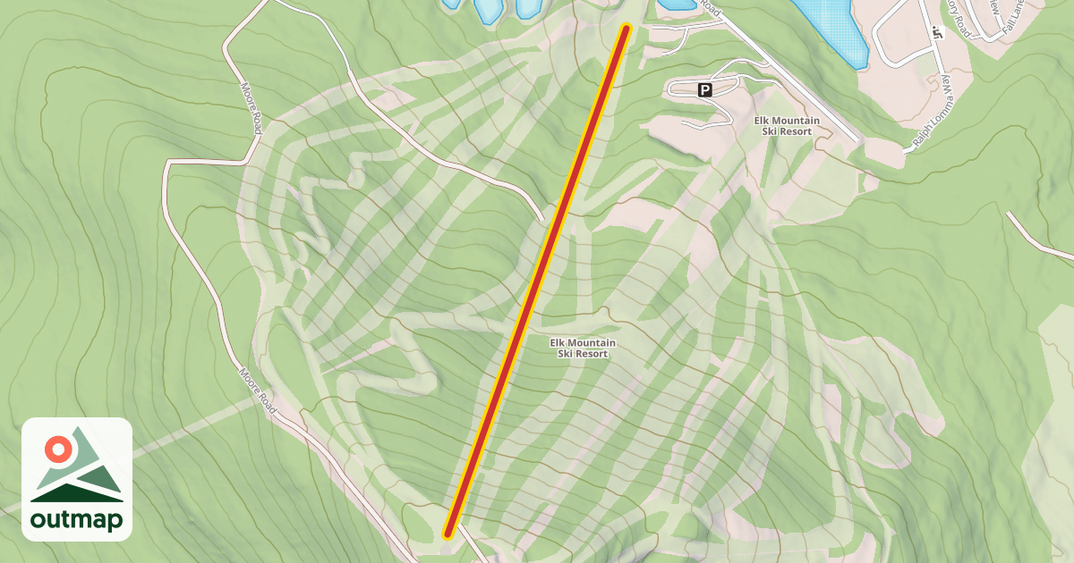 Map of Lift F North Chair