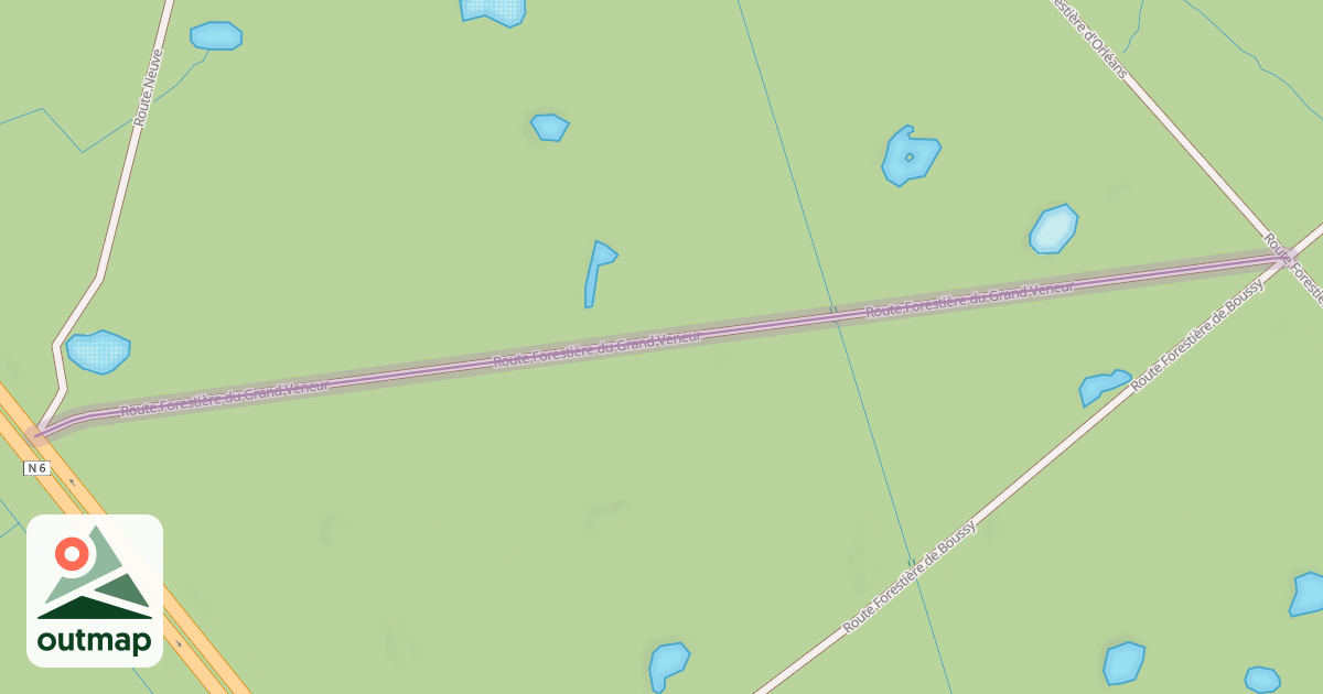 Map of Route Forestière du Grand Veneur