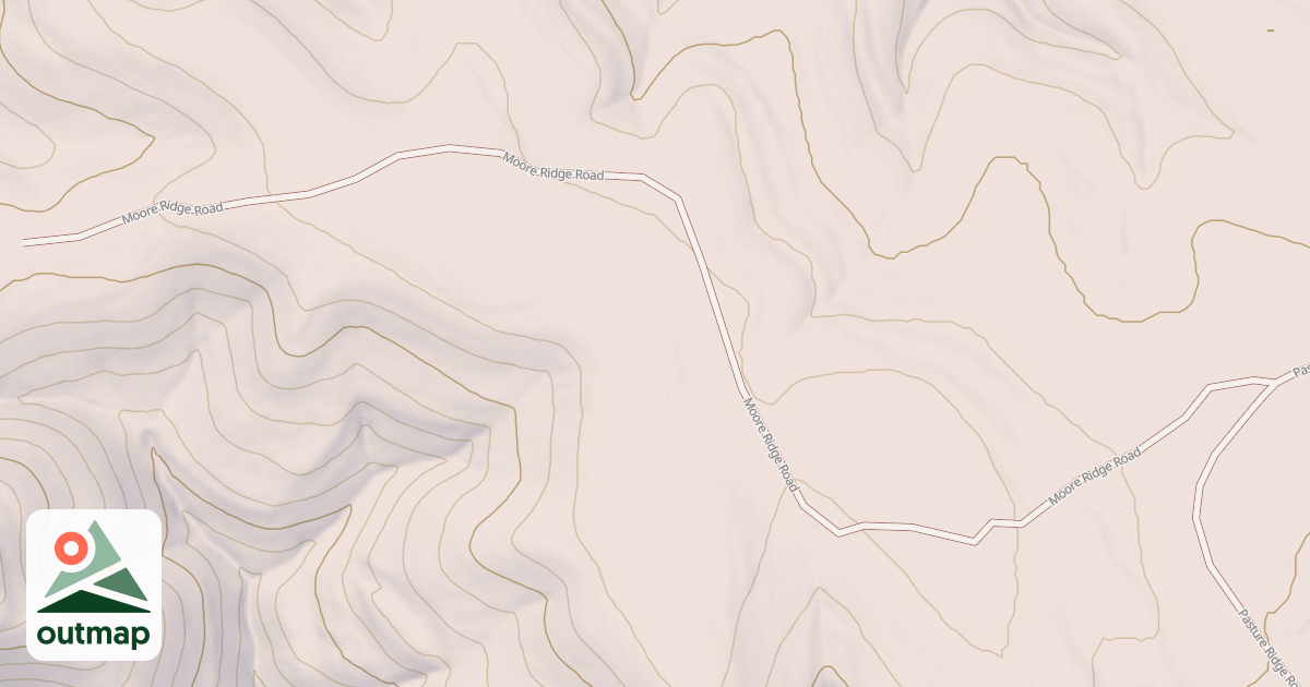 Map of MOORE RIDGE