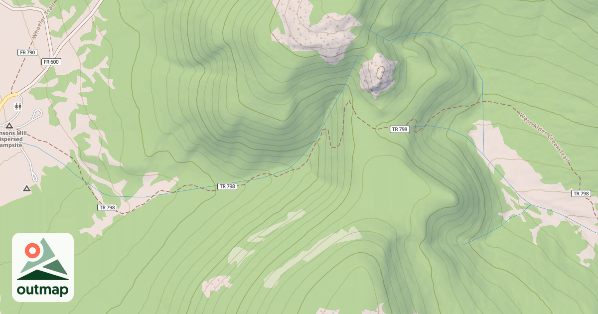 Map of WEST ALDER