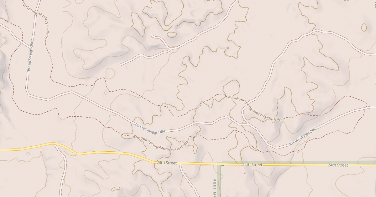 Map preview of Tin Cup Spring Motorcycle Trail