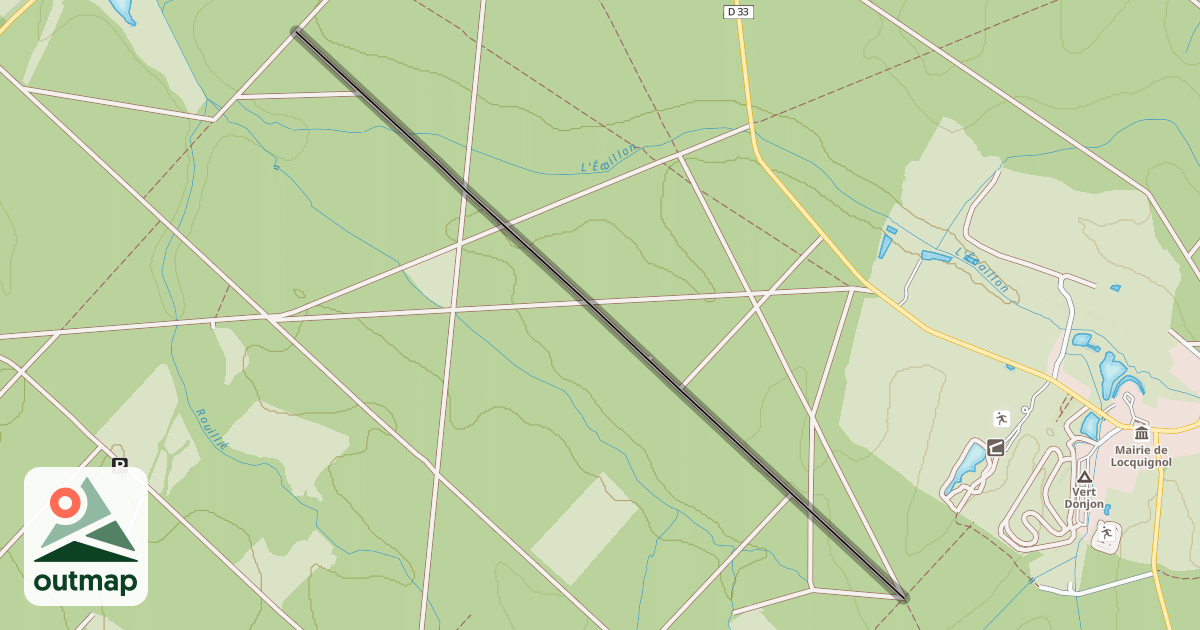 Map of Sentier de la Fontaine du Buttiau