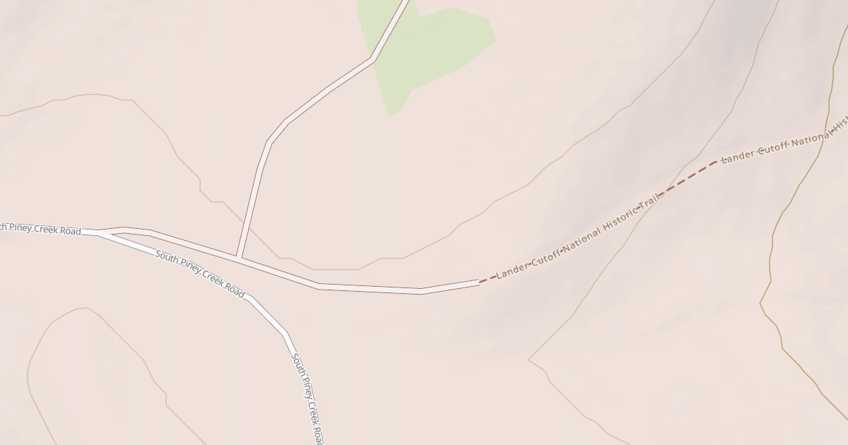 Map preview of LANDER CUT OFF TRAIL
