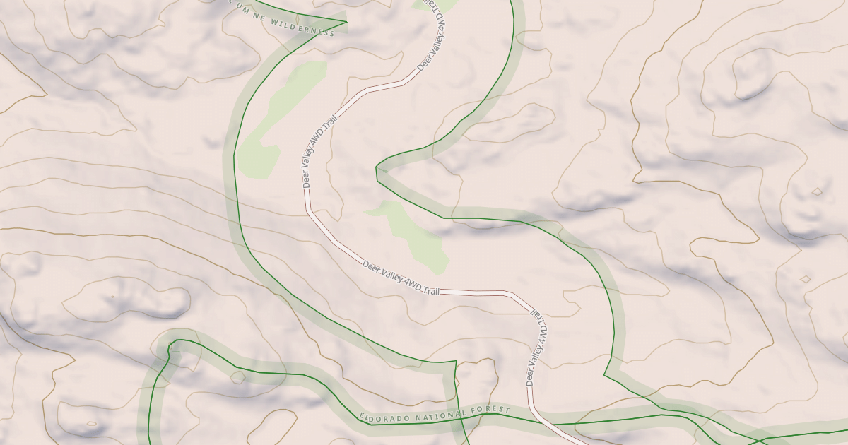 Map preview of DEER VALLEY 4WD TRAIL
