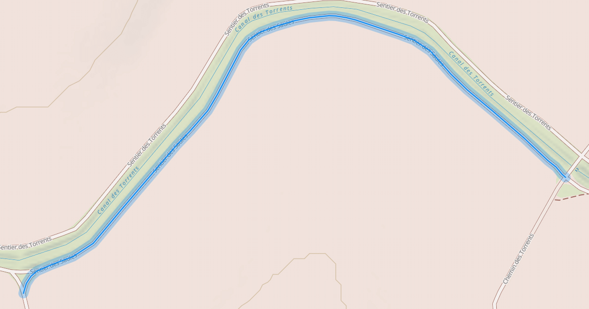 Map preview of Sentier des Saules