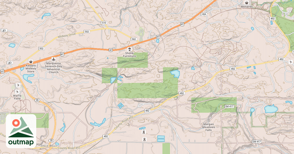 Map of Iron Ore Heritage Trail