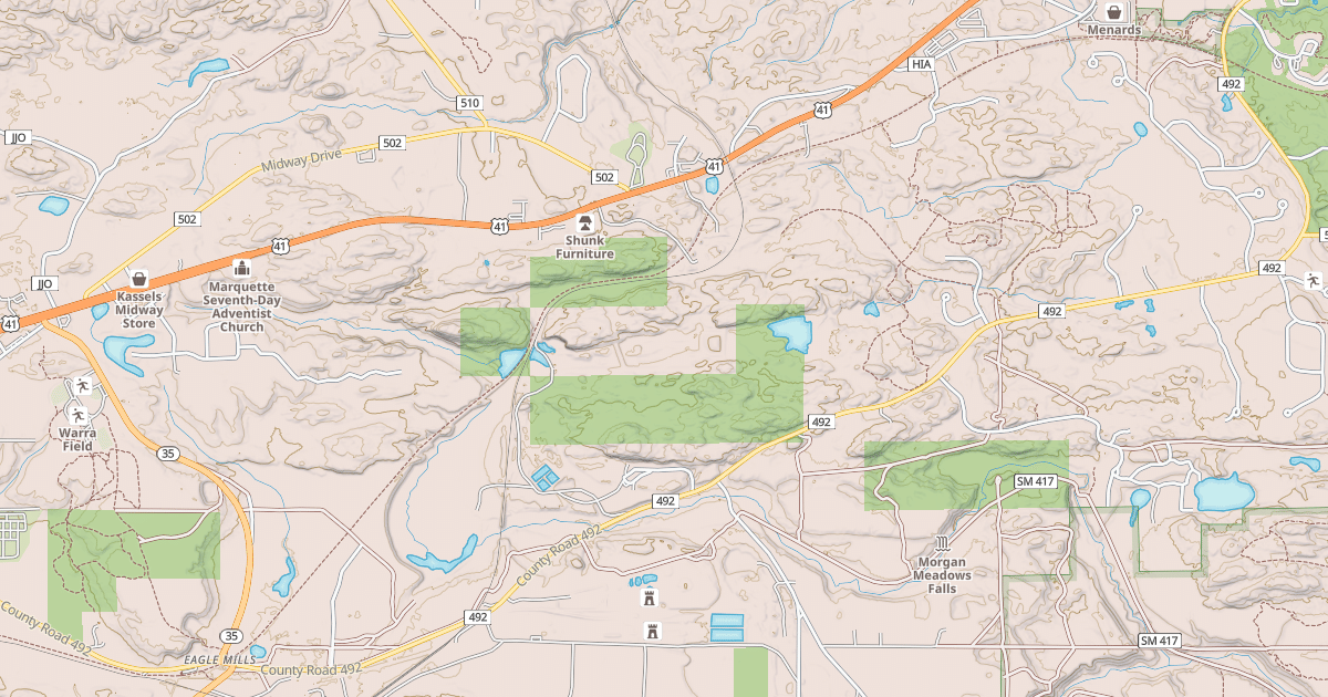 Map preview of Iron Ore Heritage Trail