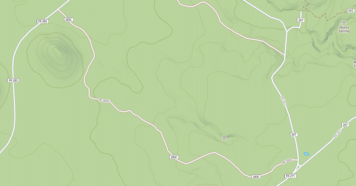 Map preview of USFS National Forest System Roads {26DC8042-404B-4A89-8528-DA98A3E788DB}
