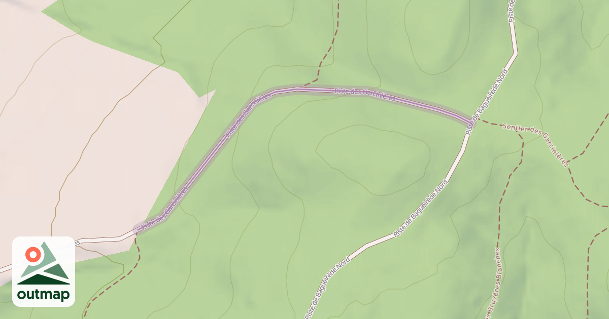 Map of Piste des Garcinières