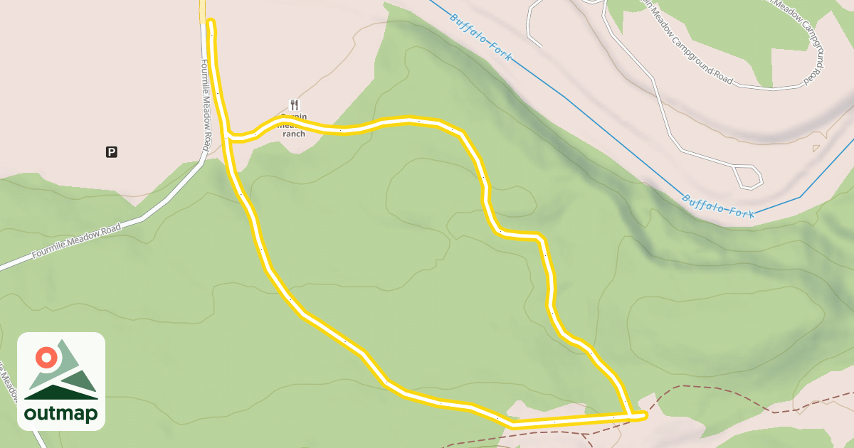 Map of Lower Pasture Loop