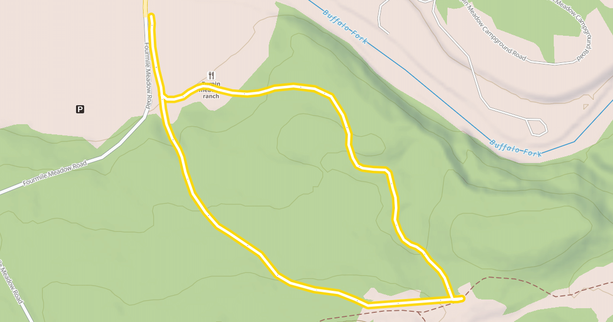 Map preview of Lower Pasture Loop