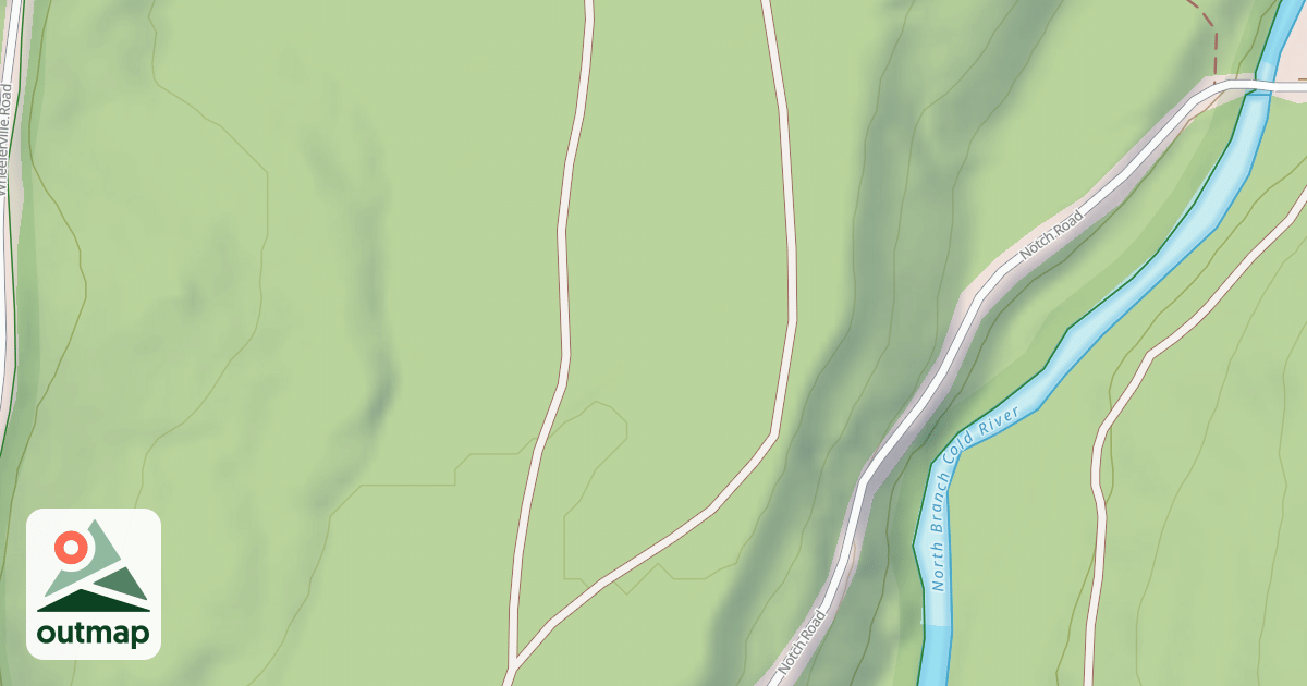 Map of Corridor 407 F/Tamarack Notch Trail