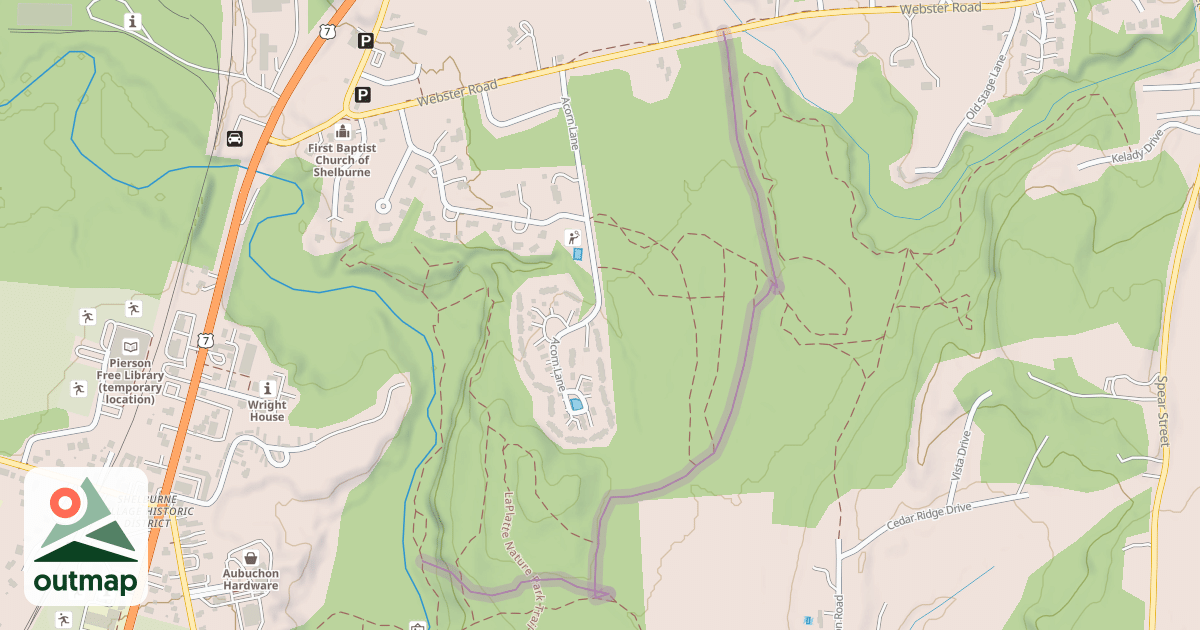 Map of LaPlatte Nature Park Trail
