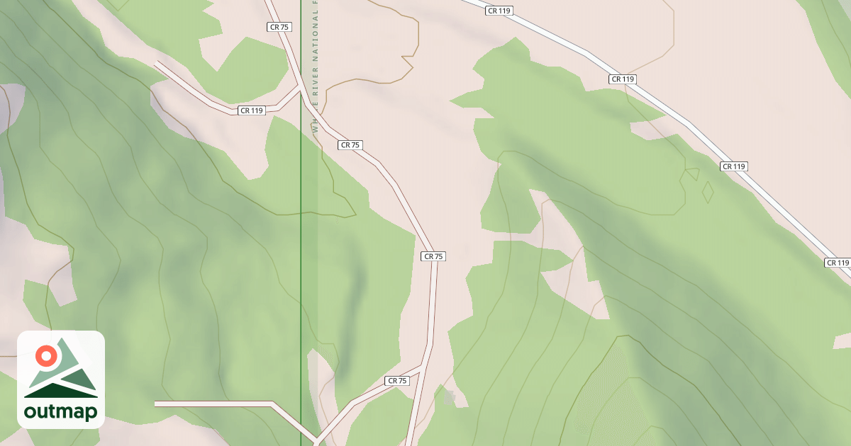 Map of PAPOOSE CREEK TRAILHEAD