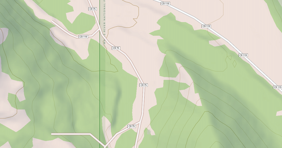 Map preview of PAPOOSE CREEK TRAILHEAD