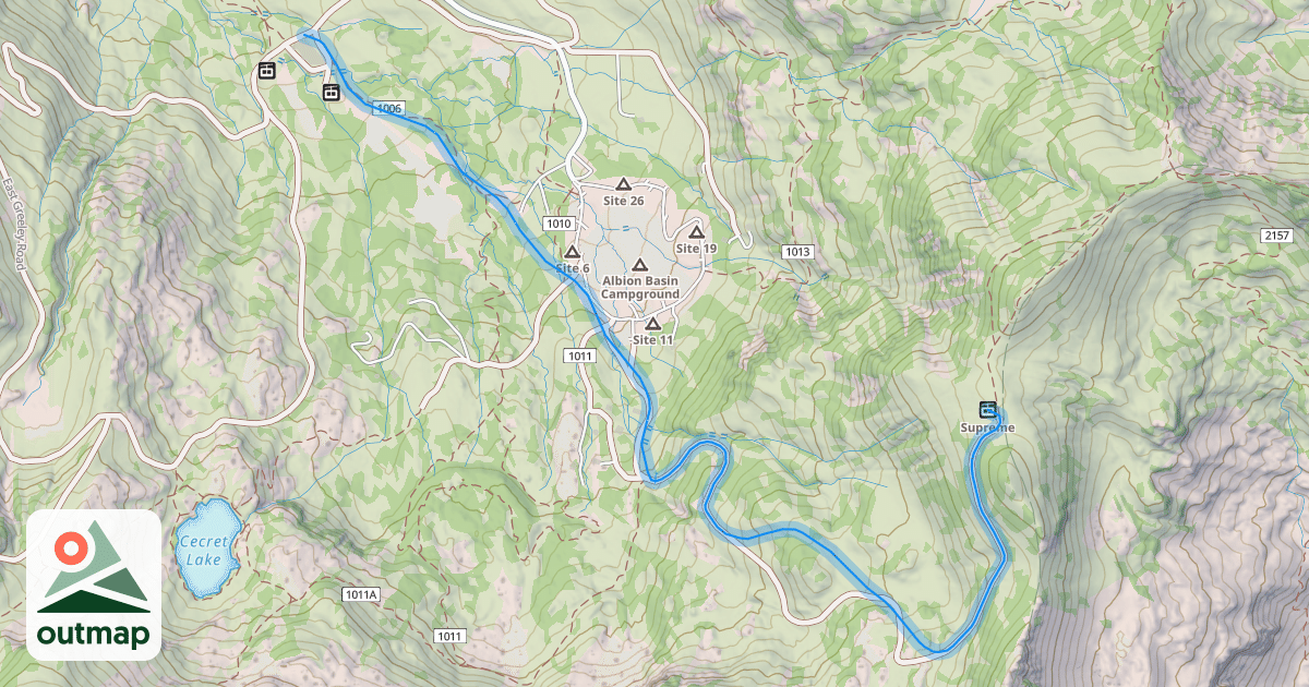 Map of Big Dipper
