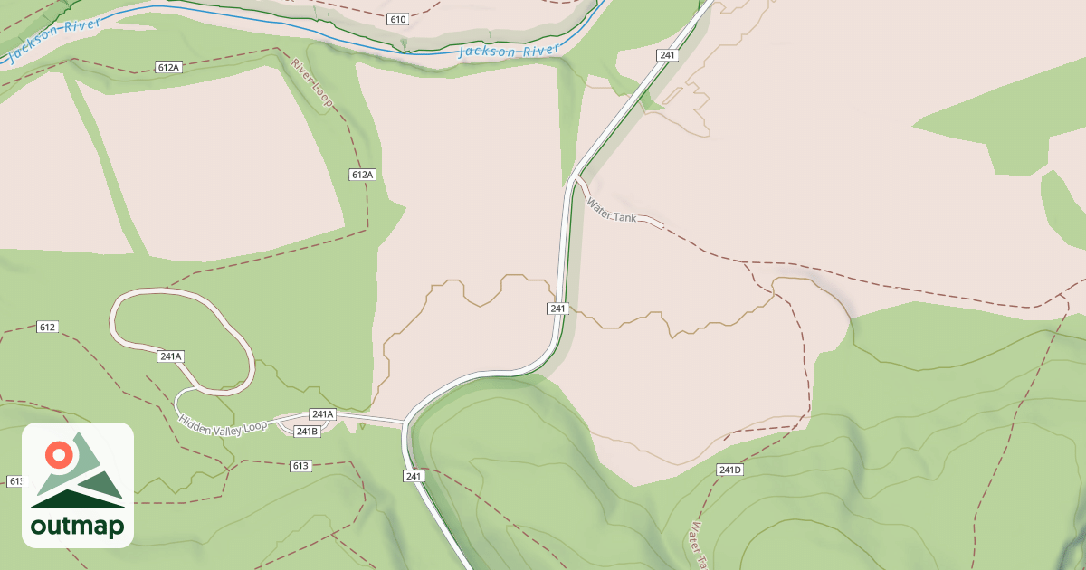 Map of HIDDEN VALLEY ROAD