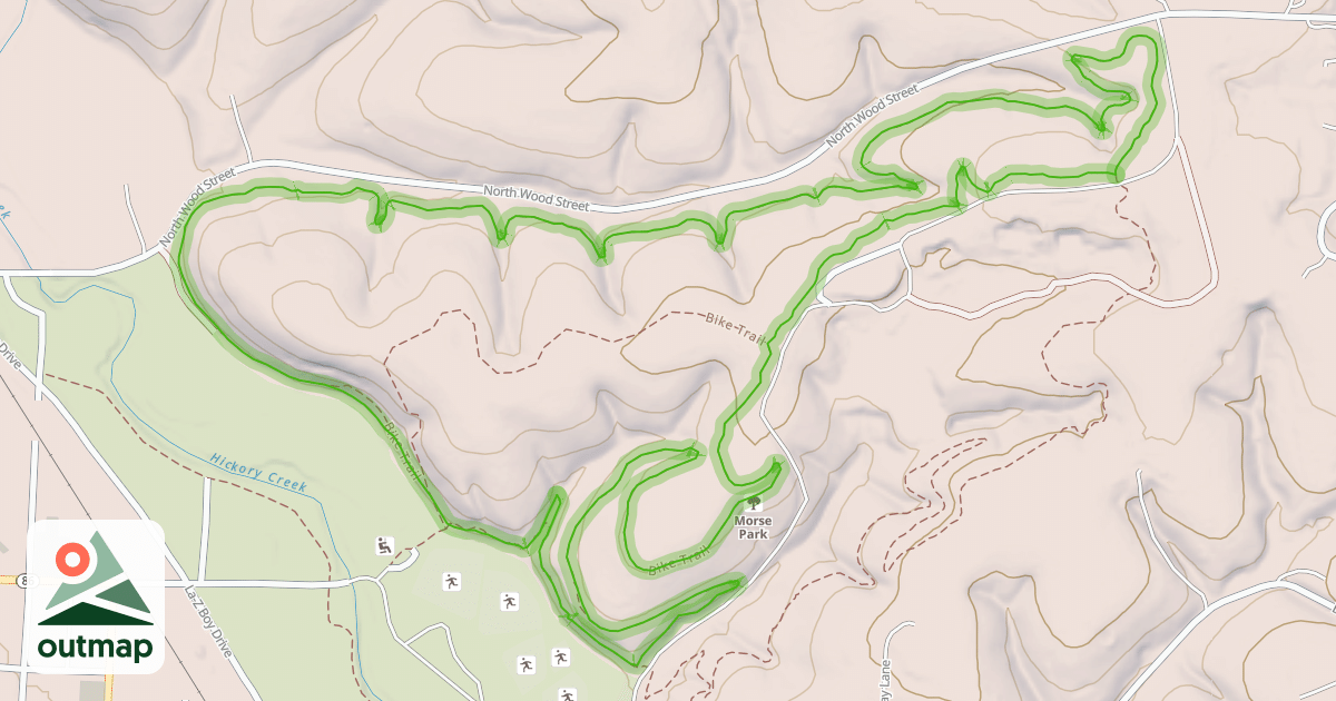 Map of Rough Rider Ridge