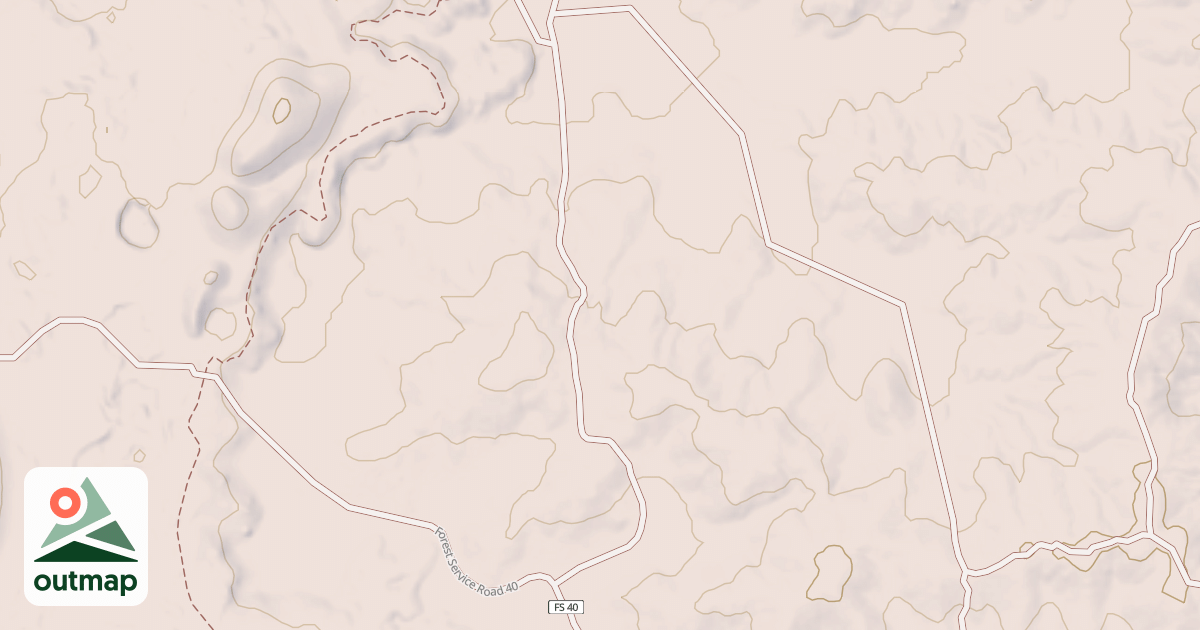 Map of USFS Motor Vehicle Use Map Roads {09861D1A-2B70-45FA-9201-46CB900F4474}