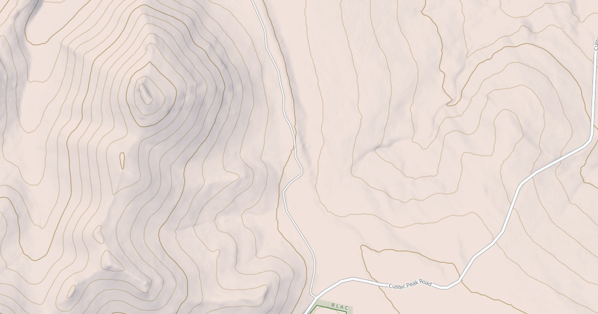 Map preview of CUSTER PEAK  BR 1A