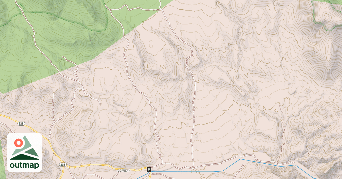 Map of BURCHAM RANCH ROAD