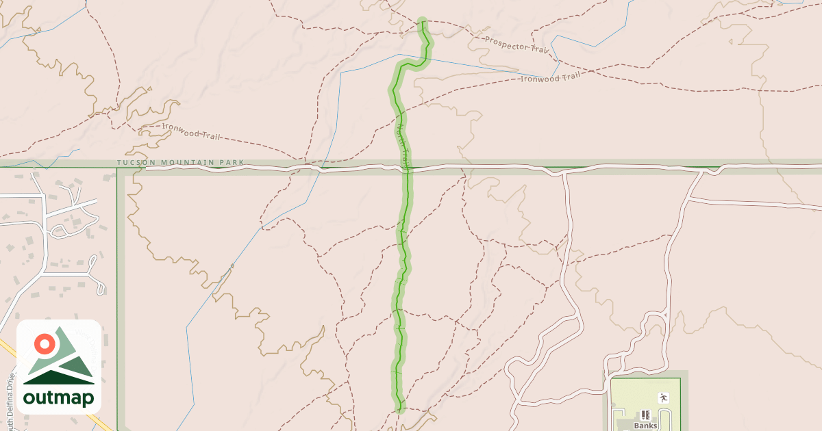 Map of North Trail