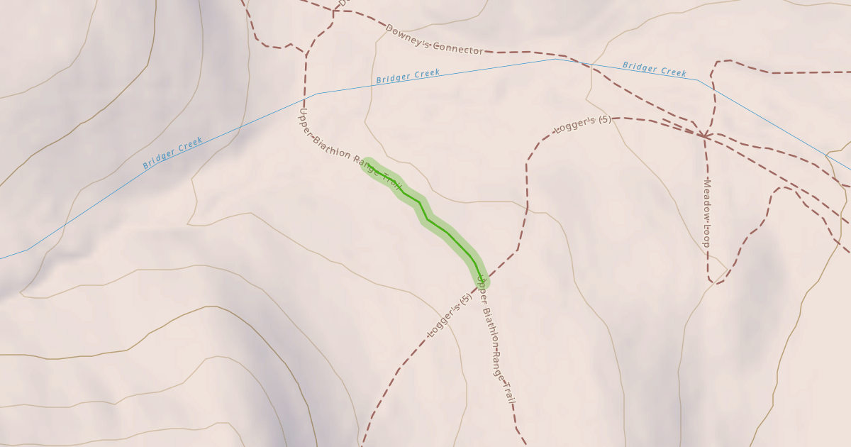 Map preview of Upper Biathlon Range Trail