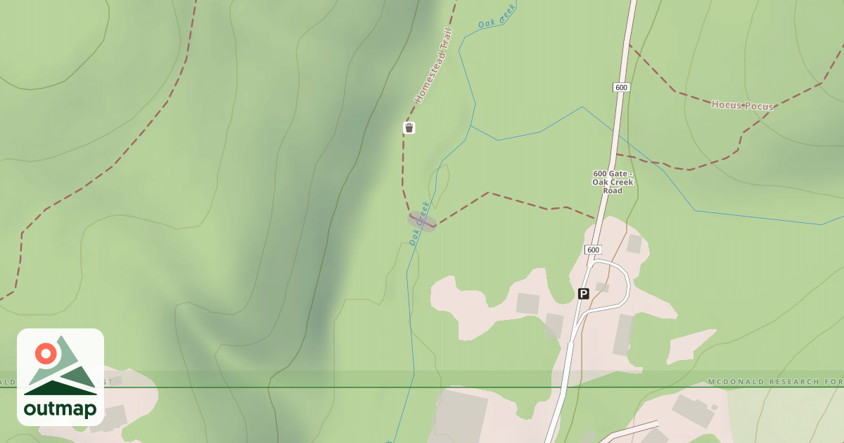 Map of Homestead Trail