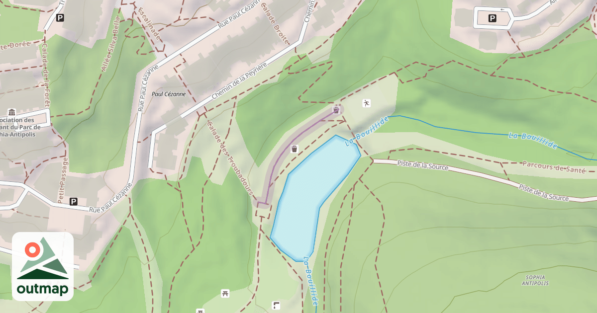 Map of Piste de la Source