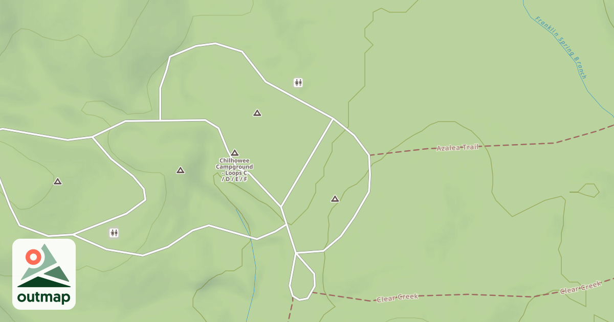 Map of CHILHOWEE LOOP E