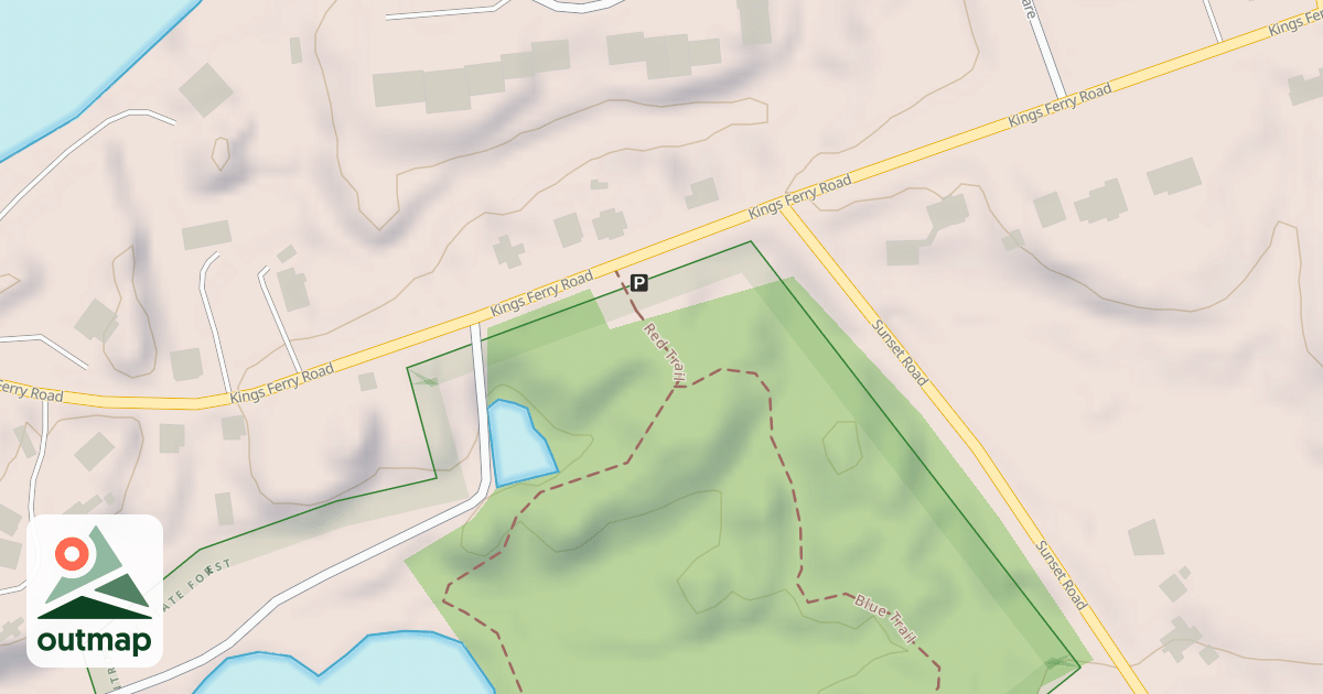 Map of Through Trail
