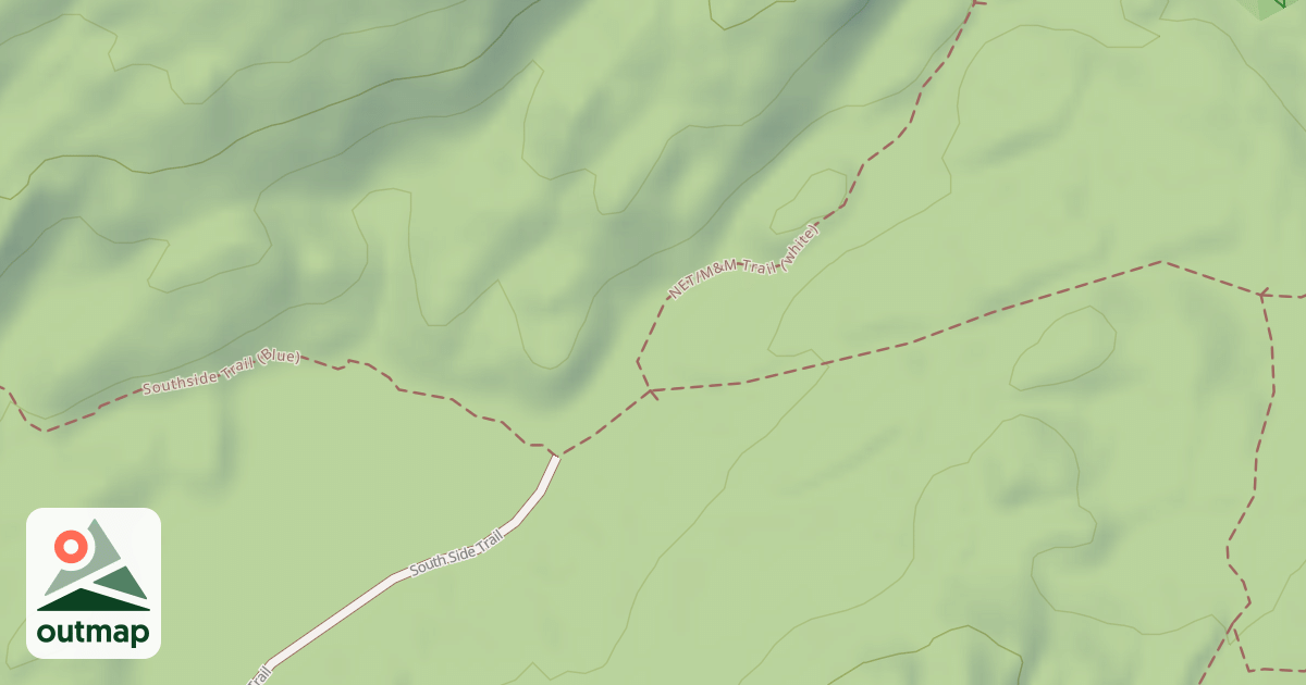 Map of Metacomet - Monadnock and Robert Frost Trails