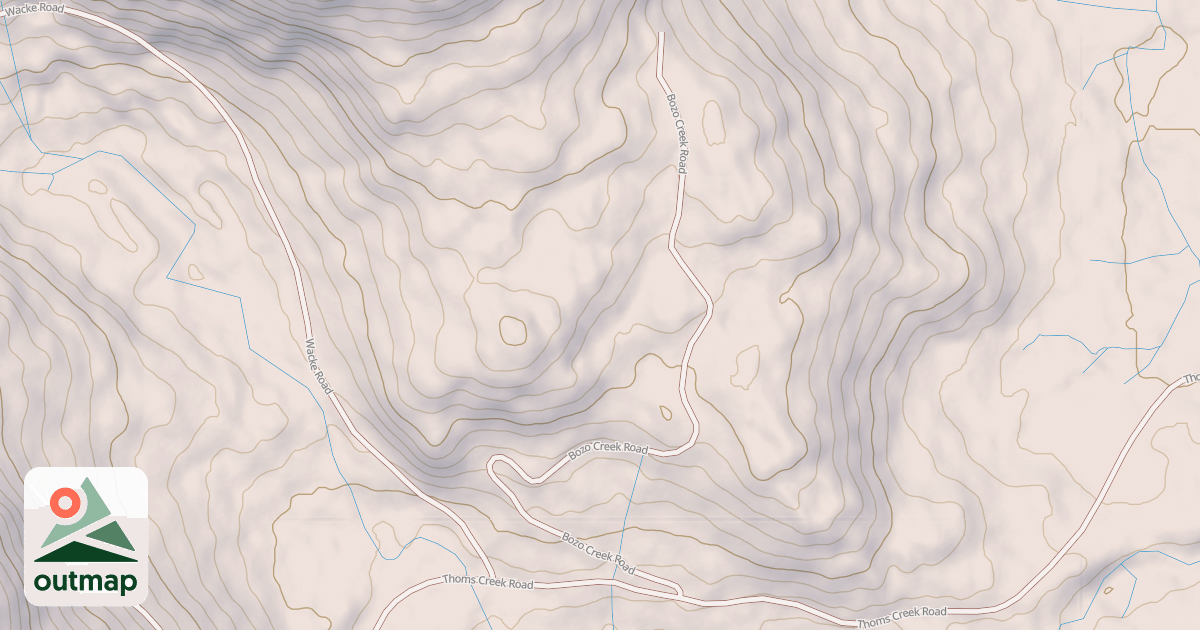 Map of BOZO CREEK