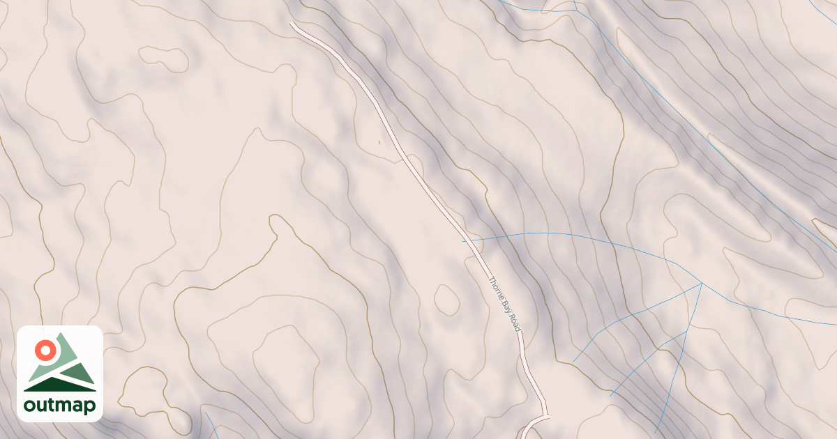Map of THORNE BAY