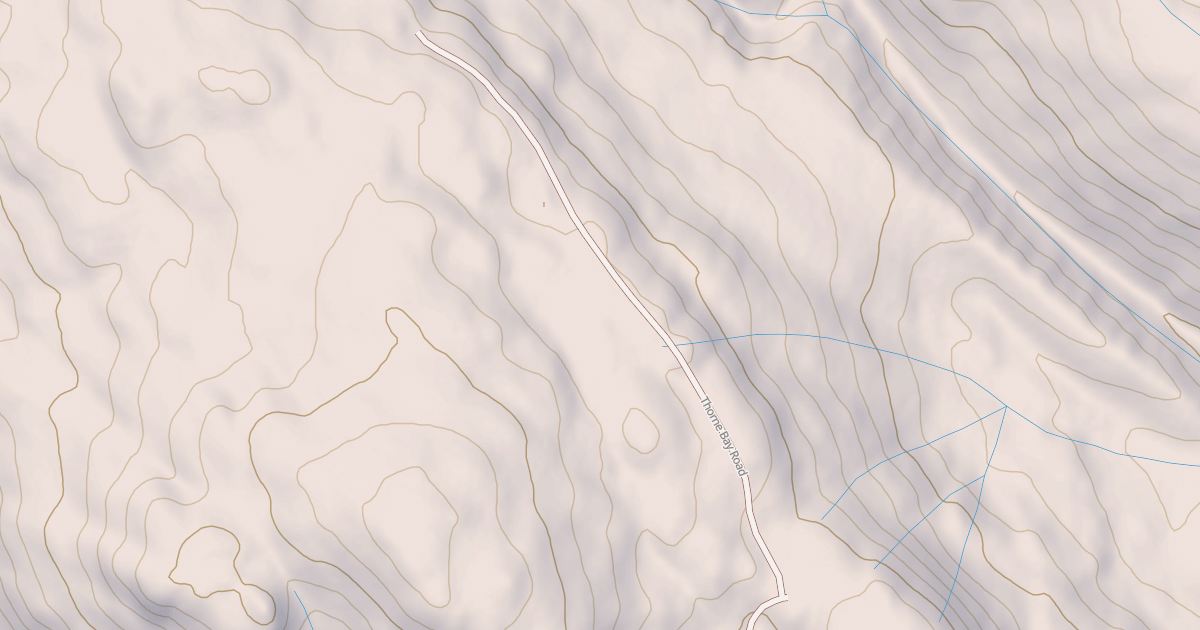 Map preview of THORNE BAY