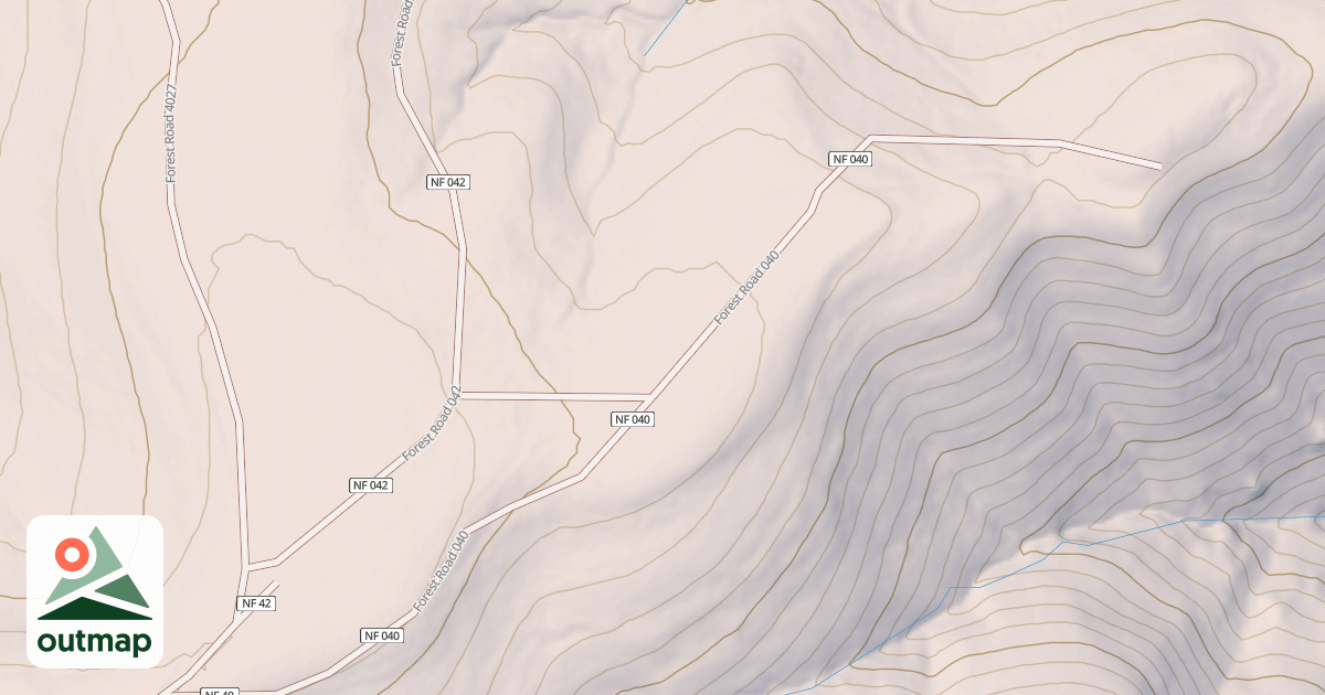 Map of COUNT CHUTE RIDGE